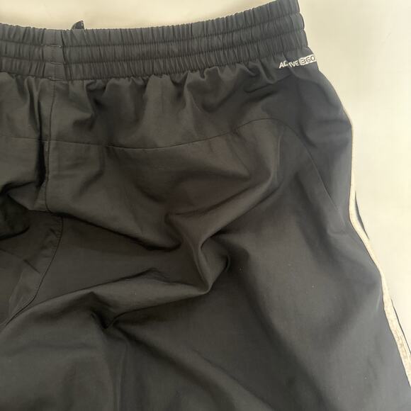 Vintage Adidas Track Pants Mens Large Black Windbreaker Training Y2K 90s Retro - Picture 6 of 12